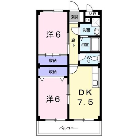 ハイムアルプスの物件間取画像